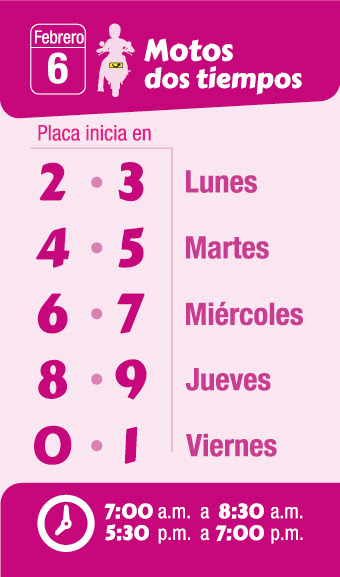 Pico yplaca motos