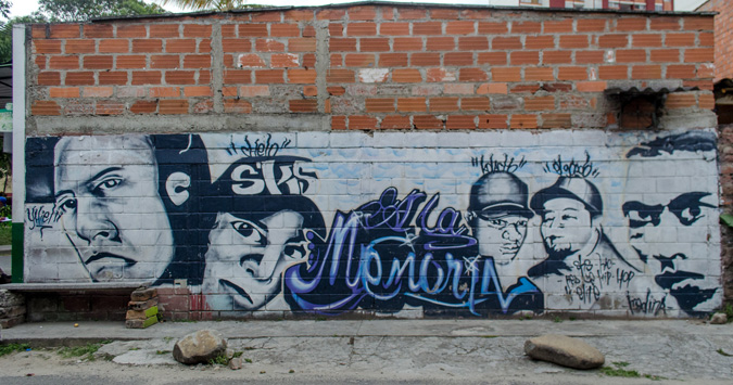Grafiti La Memoria, en homenaje a los artistas de hip hop asesinados