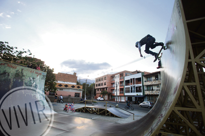 Parque de Skate, en el barrio Santa Lucía. Fotografía tomada por Róbinson Henao el 23 de agosto de 2015