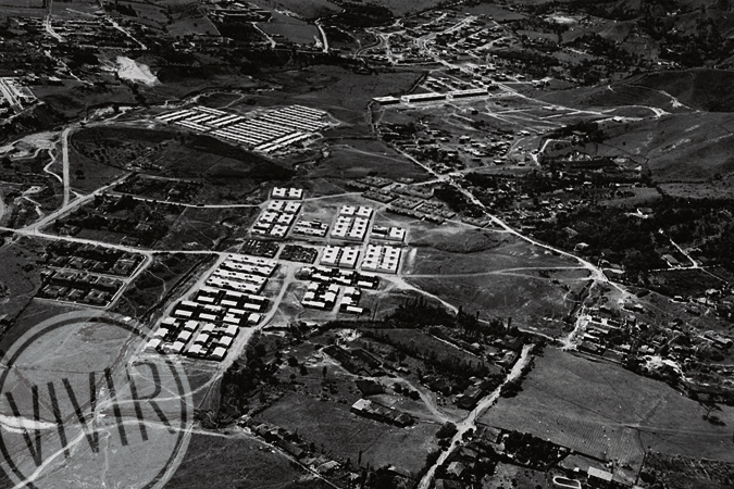 Panorámica de La Floresta. Fotografía tomada por Carlos Amórtegui en 1954. Cortesía Archivo Fotográfico Biblioteca Pública Piloto