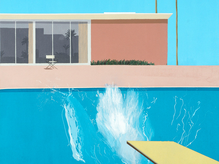 A bigger splash. David Hockney