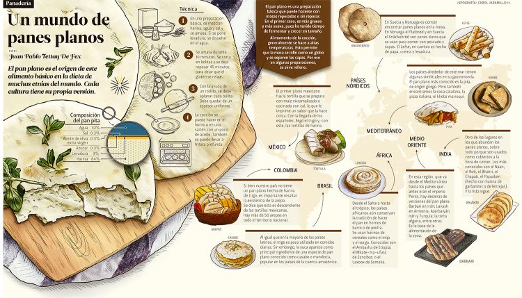 Infografía Panes planos