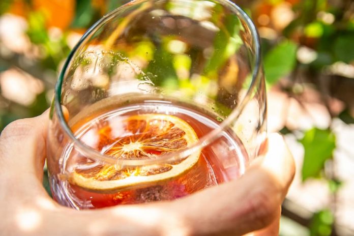 Coctel Gin tonic de camu-camu