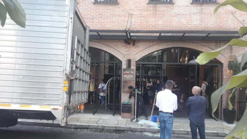 Accidente hotel art Parque Lleras