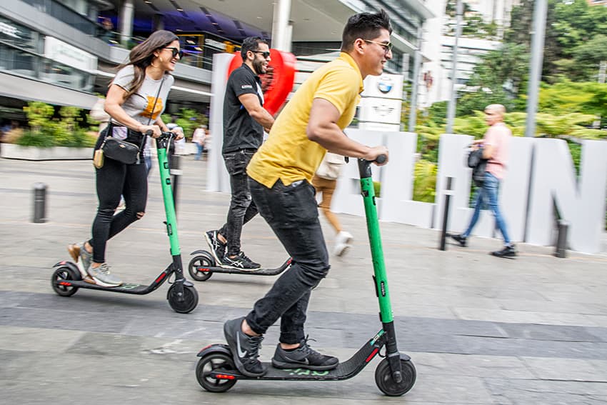 Los préstamos de patinetas en El Poblado crecen con rapidez