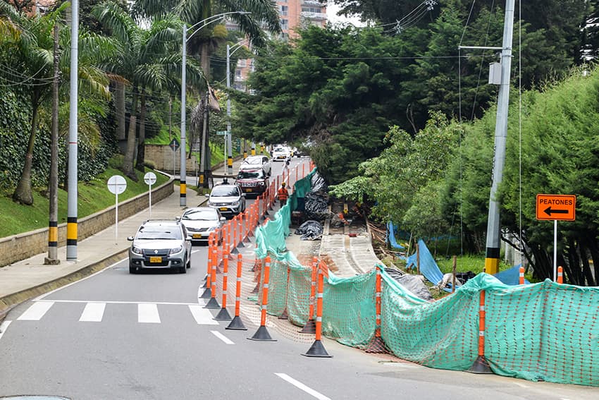 Andenes amplios nueva forma de caminar en El Poblado