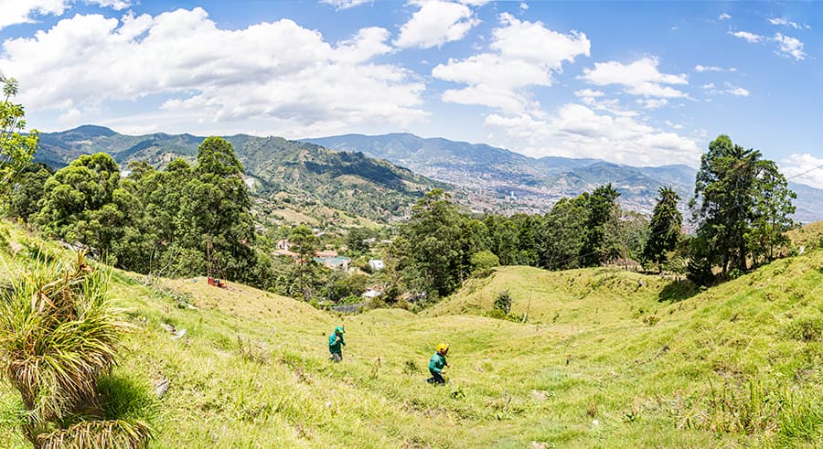 Esta será la vista que tendrán los estudiantes del colegio desde la nueva sede de la loma de El Escobero.