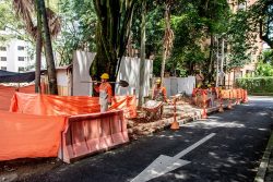 Así avanzan las obras del parque Inflexión