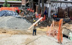 Así avanzan las obras del parque Inflexión