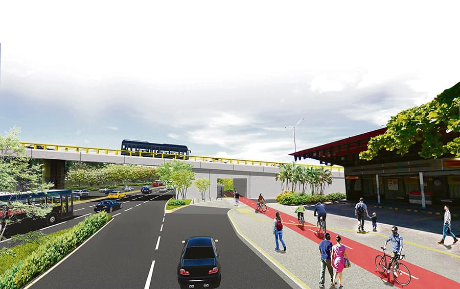 obras en la Vía Distribuidora