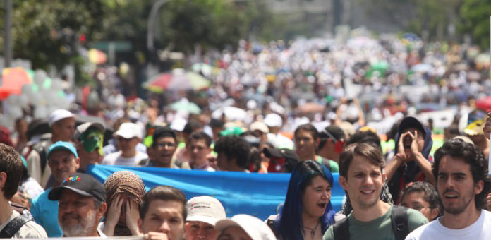 En Colombia las manifestaciones y los paros se han vuelto rutinarios