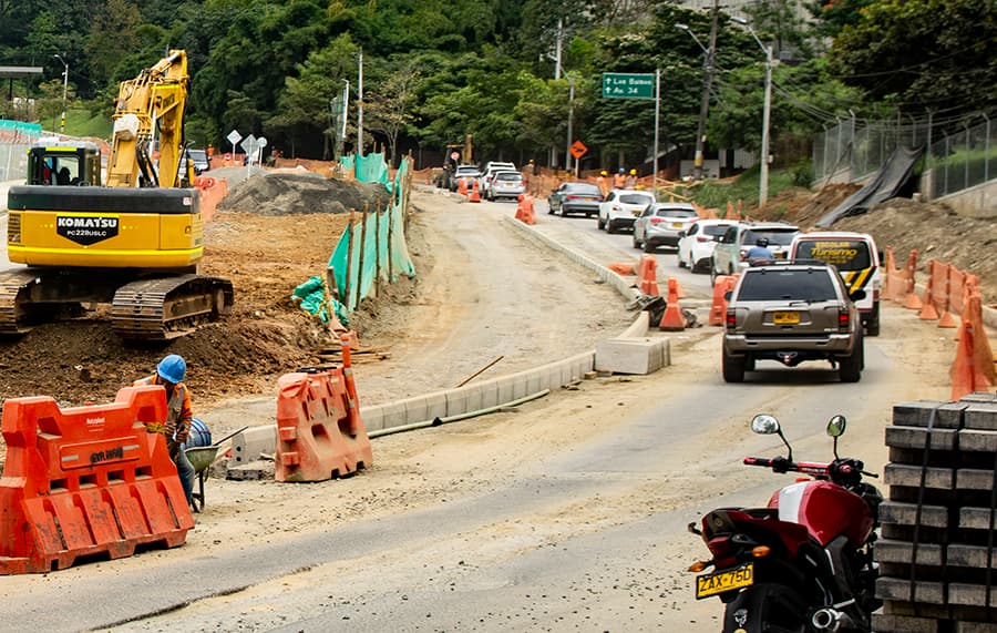 obra pública en el poblado