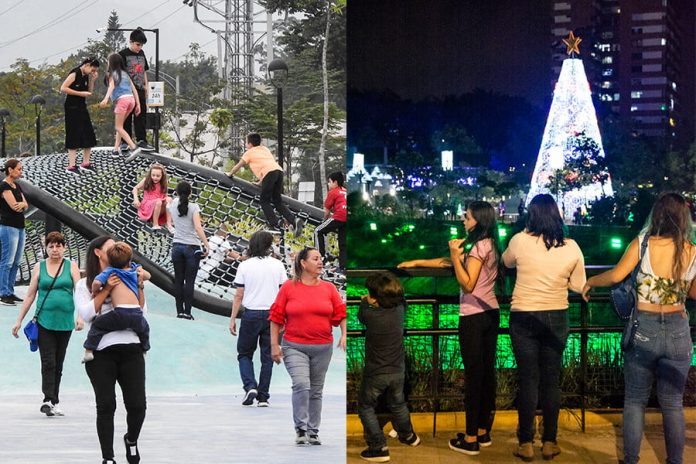 Parques del Río, de día y de noche Parques del Río, de día y de noche