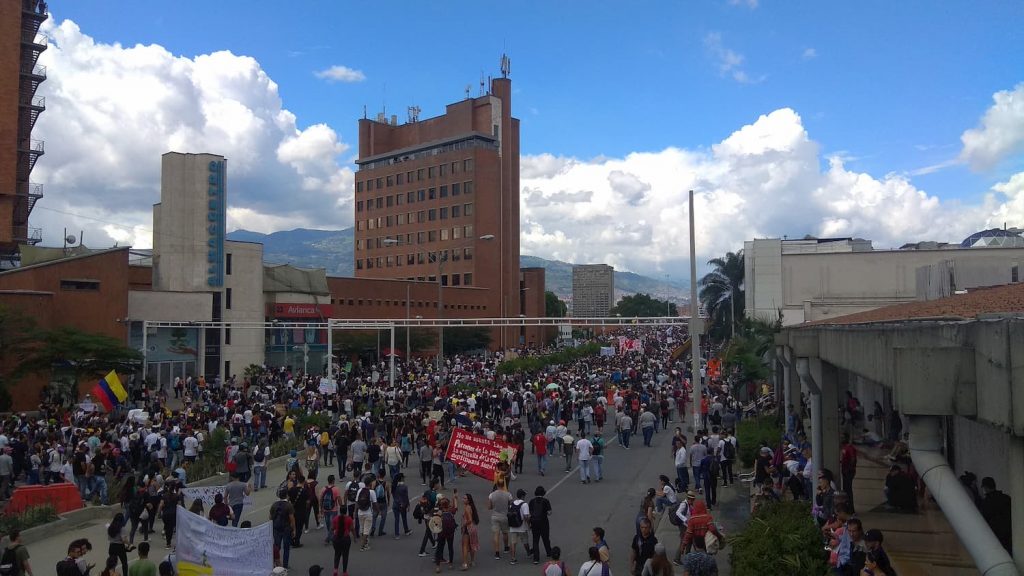 marcha del 4 de diciembre en Medellín