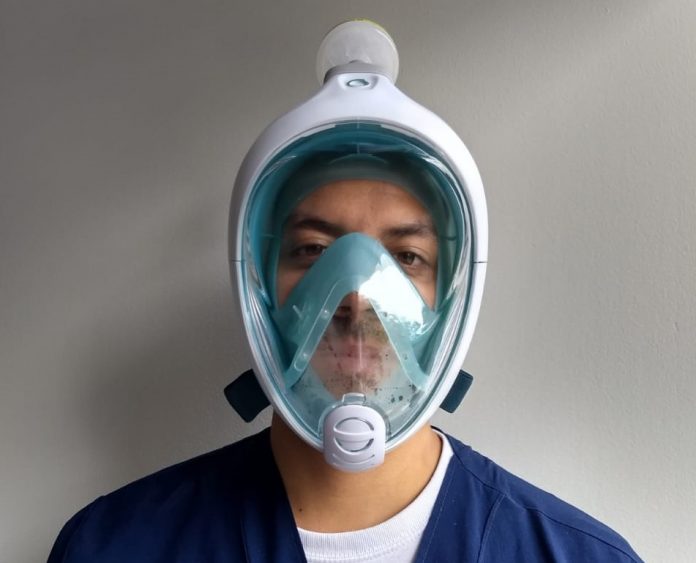 Mascara EasyCO dispositivos de respiración para que el personal médico enfrente la pandemia de COVID-19 en