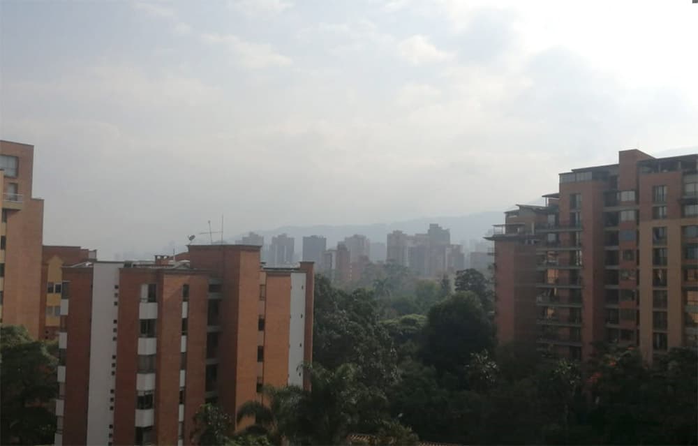calidad del aire en Medellín 17 de abril