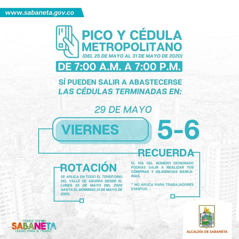 Turnos de pico y cédula tienen horarios diferentes en Medellín, Envigado y Sabaneta