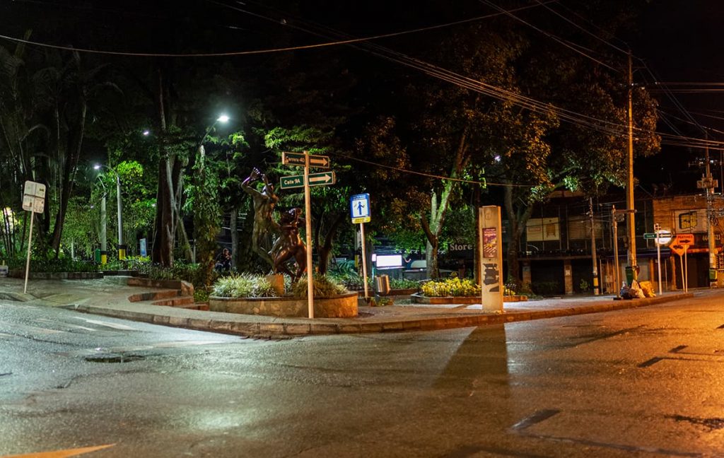 Parque Lleras y Provenza en cuarentena