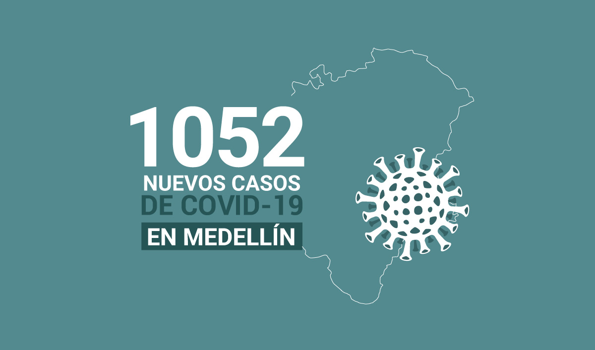 1052 casos covid-19 en medellin el 21 de julio