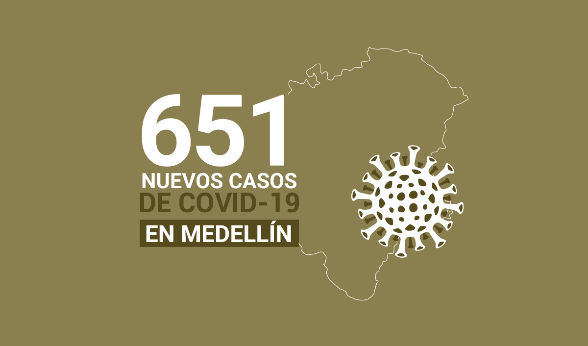651 casos covid-19 en medellin el 22 de julio