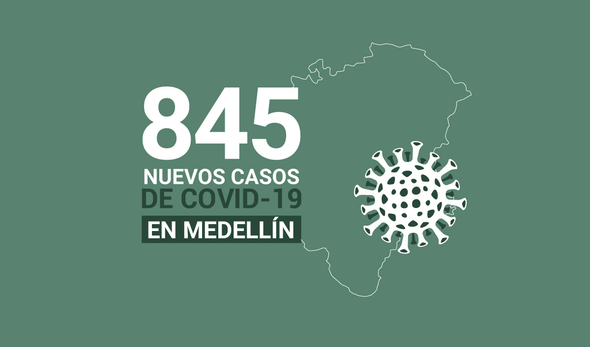 845 casos covid-19 en medellin el 30 de julio