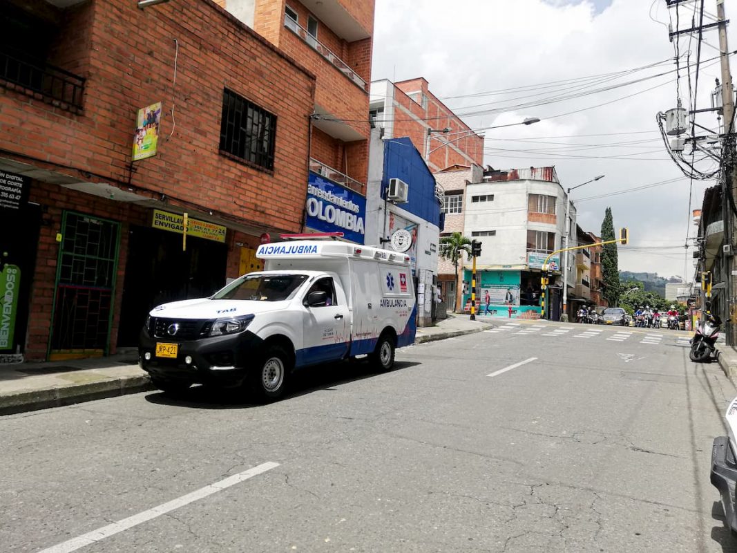 Ambulancia en Envigado Casos Covid