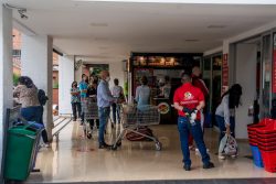 Filas en supermercados