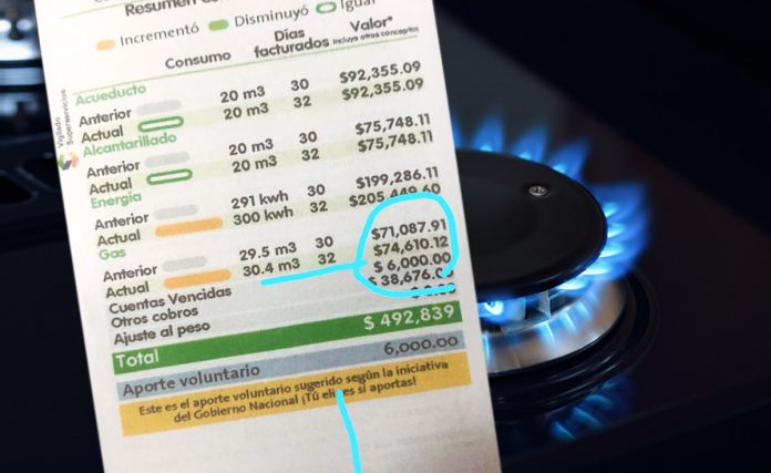 cuenta de servicios EPM gas