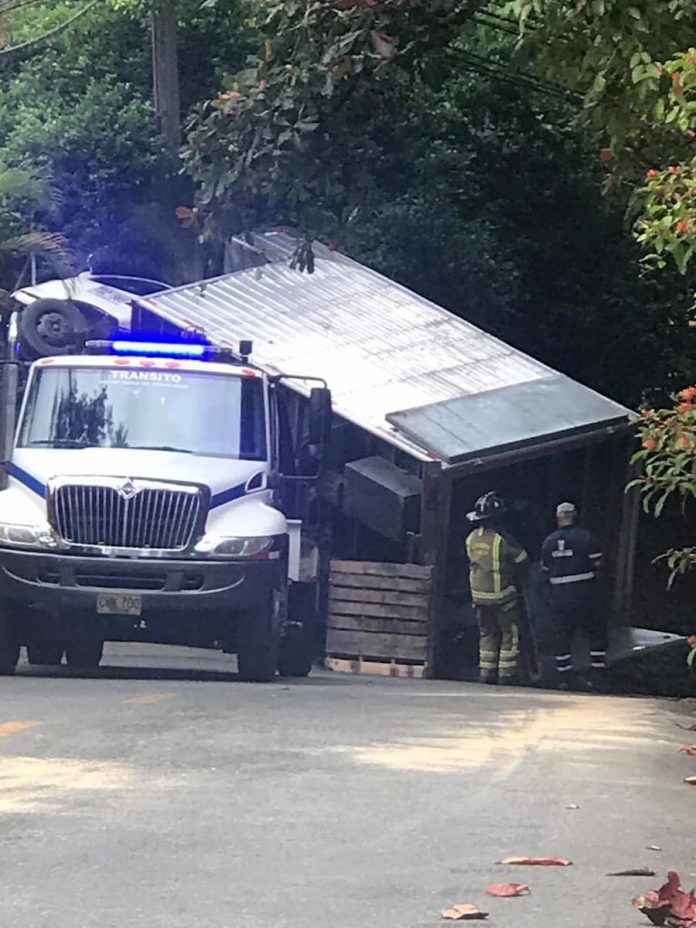 Accidente en Loma de El Poblado