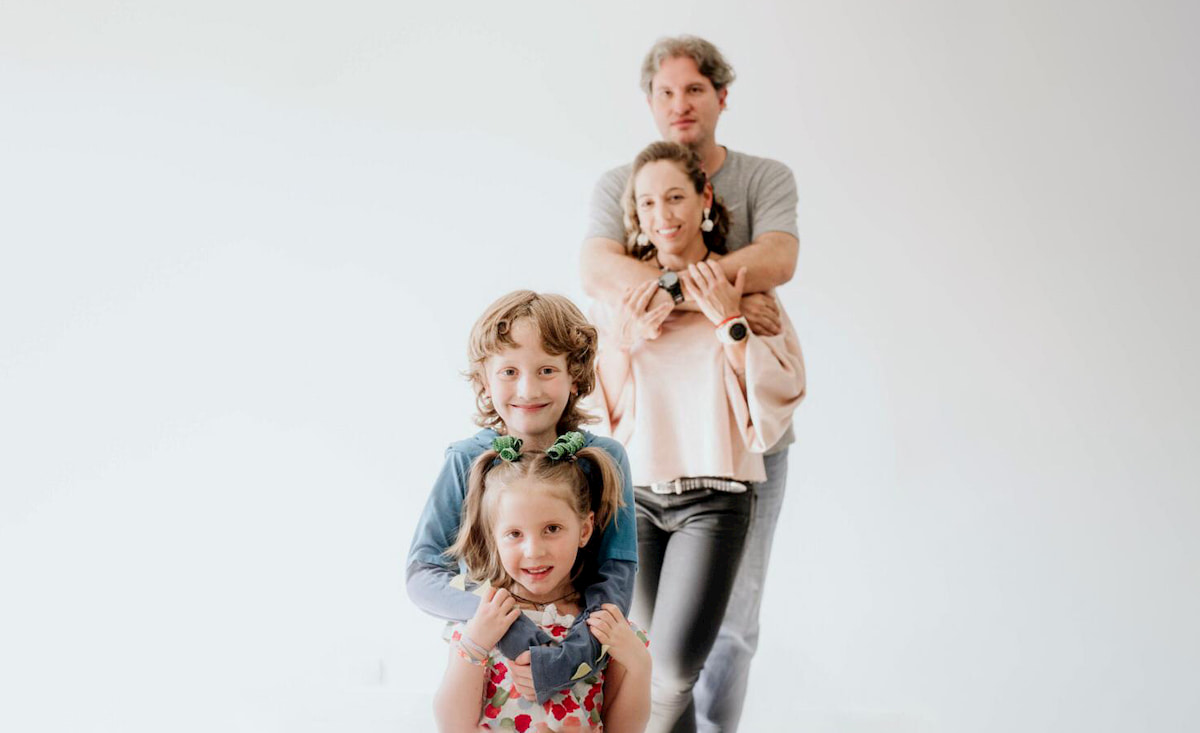 Mónica Londoño y su familia