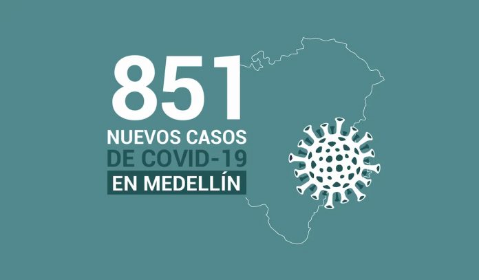 Registro de casos de COVID-19 en Medellín este jueves 20 de agosto
