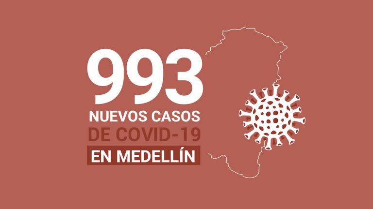 Registro de casos de COVID-19 en Medellín este 10 de agosto