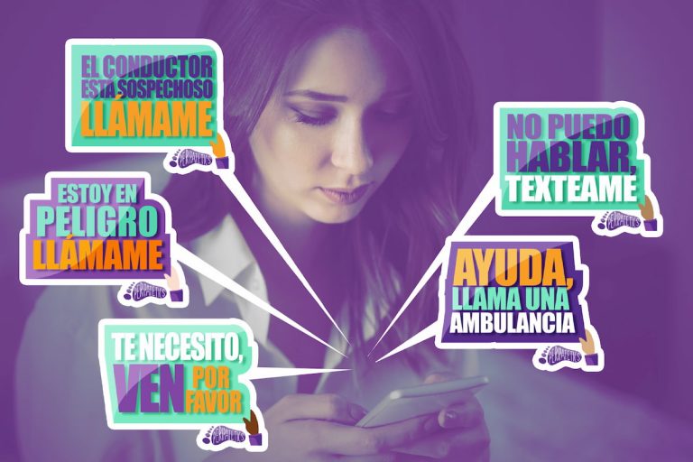 Mujer: en caso de peligro use el sticker de WhatsApp