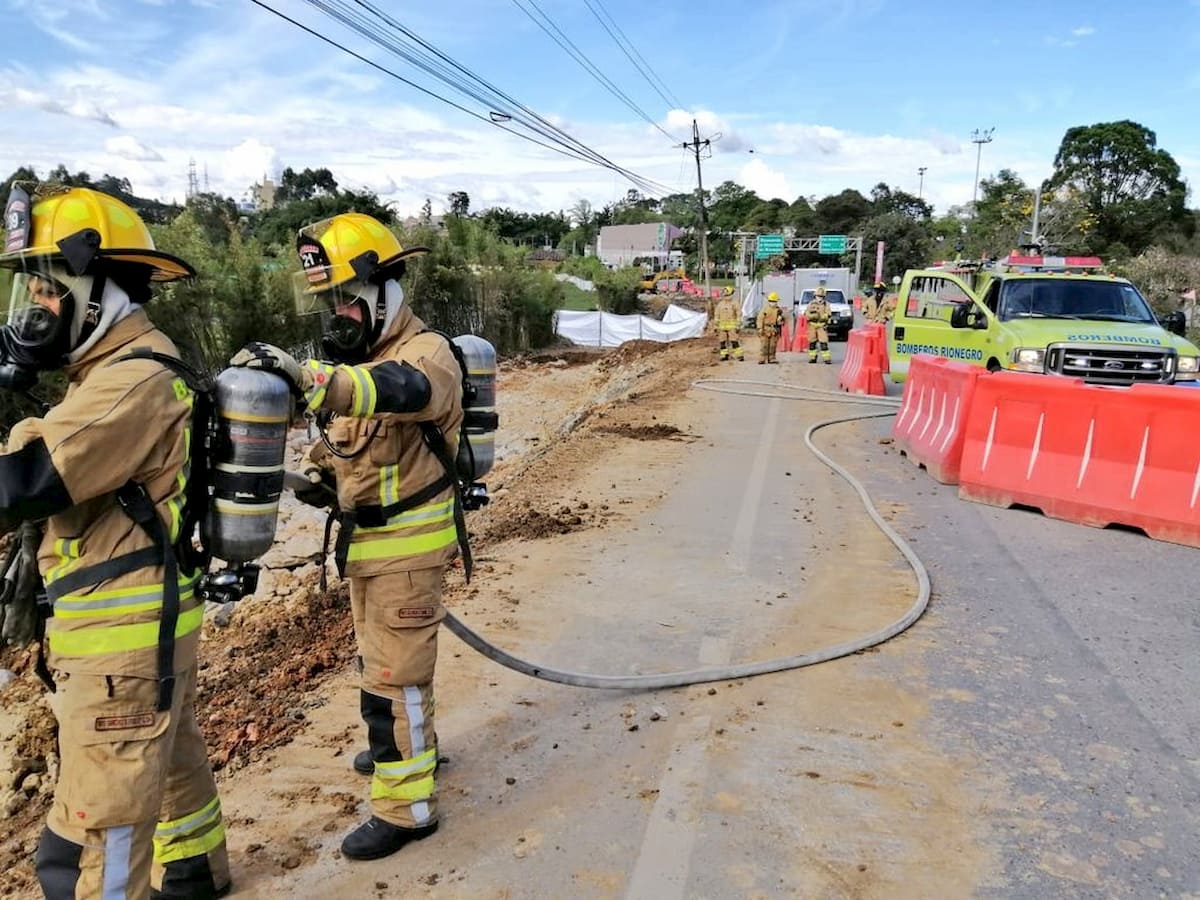 Fuga de gas en Rionegro sector Tutucán