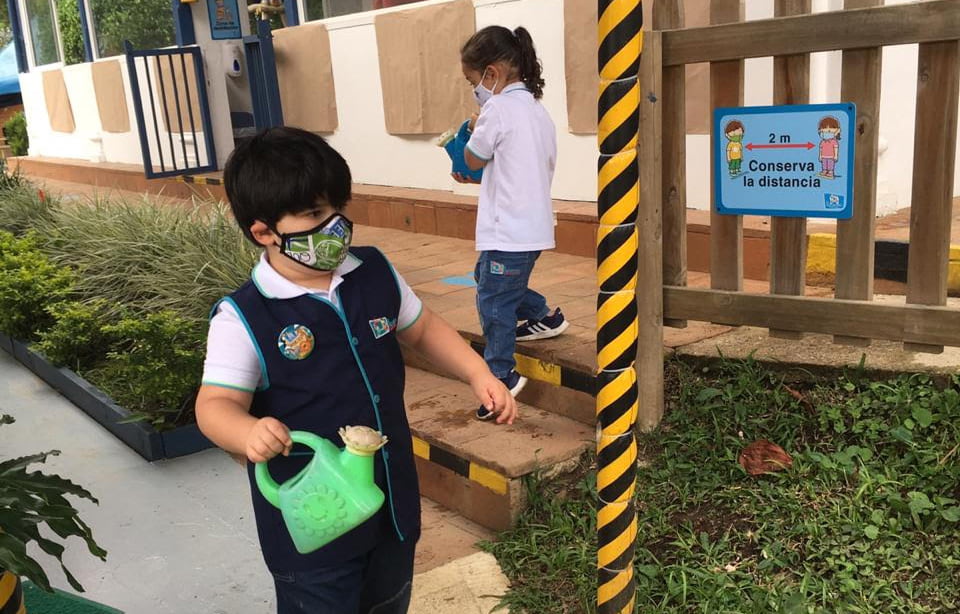 Modelo burbuja: así volvieron los niños al jardín El Encuentro