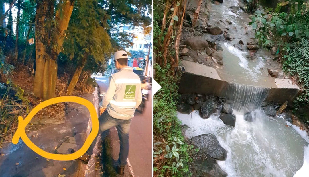Contaminación quebrada La Sucia en El Poblado