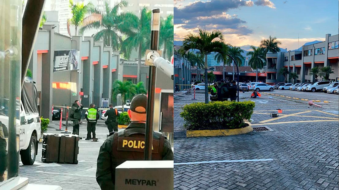 Detonación controlada de granada en Movicentro Automotriz