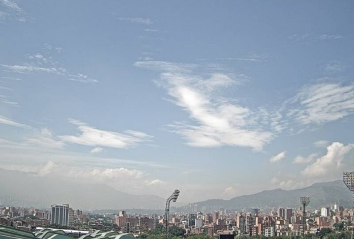 calidad del aire moderada en Medellín