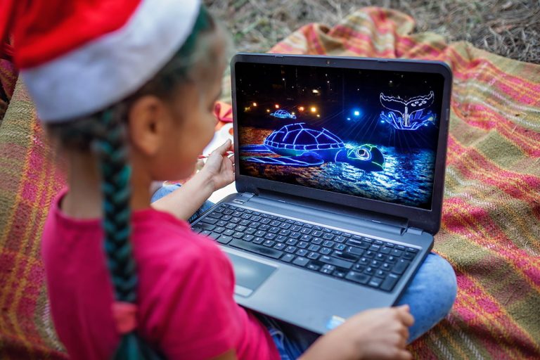 Alumbrados navideños de Parques del Río: recorrido virtual