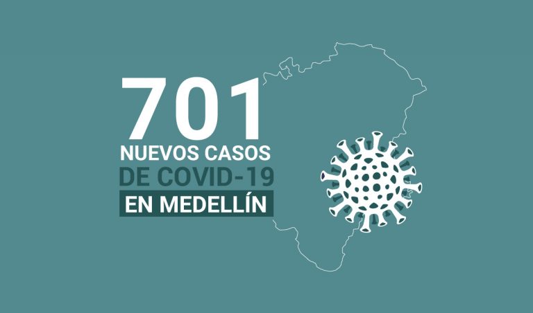 Registro de casos de COVID-19 en Medellín este viernes 29 de enero