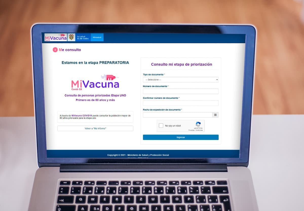 Consulte su priorización en el portal Mi Vacuna