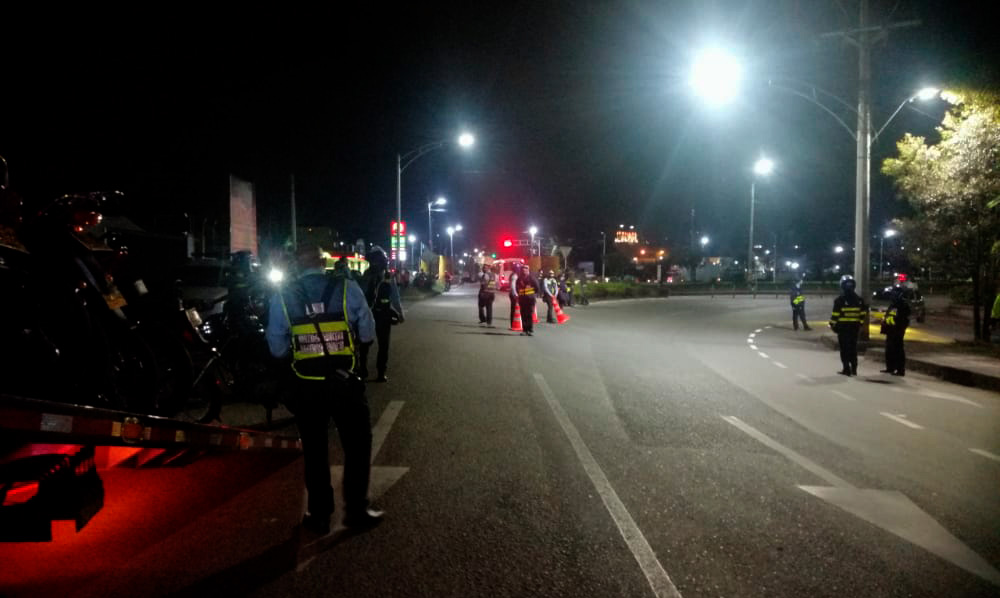 Operativos de control Rionegro para evitar los piques de motos