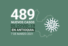 Nuevos casos de COVID-19 en Antioquia este domingo 7 de marzo