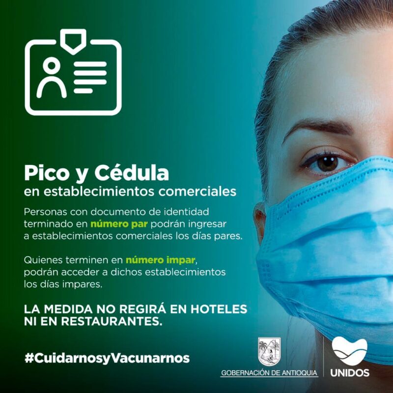 Pico y cédula en Antioquia