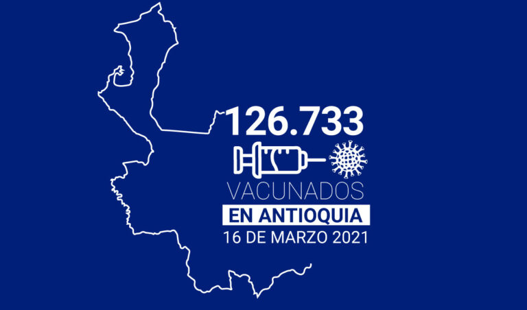 Balance en Antioquia: 126.733 personas vacunadas contra COVID19