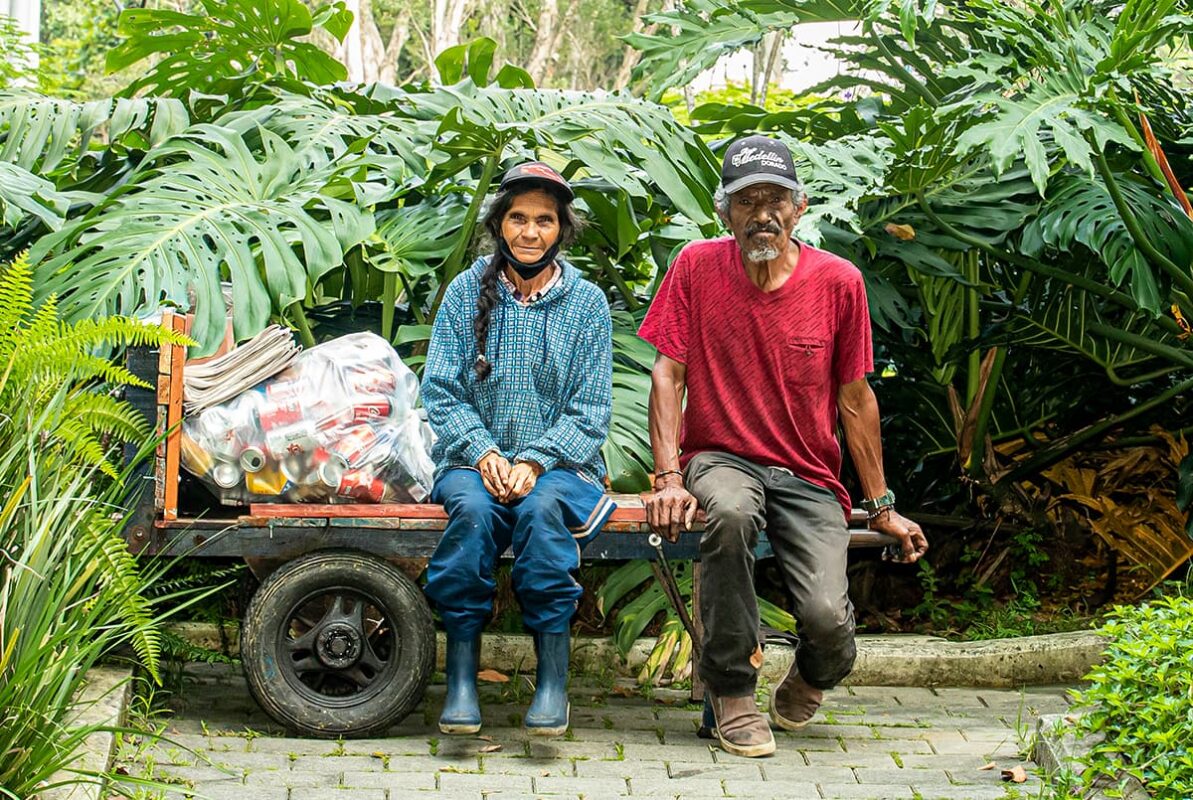 Pareja de recicladores de el Poblado con 50 años de vida compartida