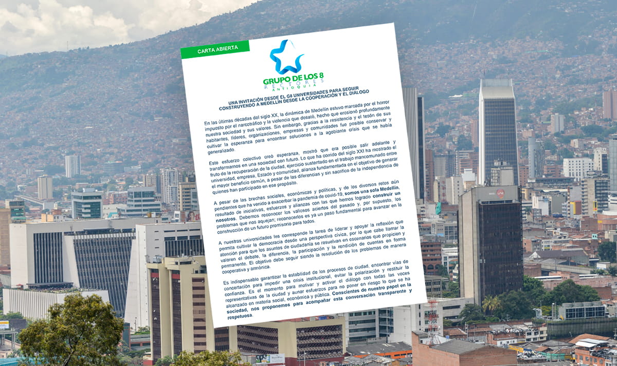 Rectores del G8: "Debemos encontrar vías de concertación"