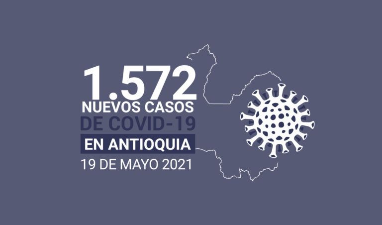 Más de 510.159 contagios ha tenido Antioquia por COVID19 al 19 de mayo