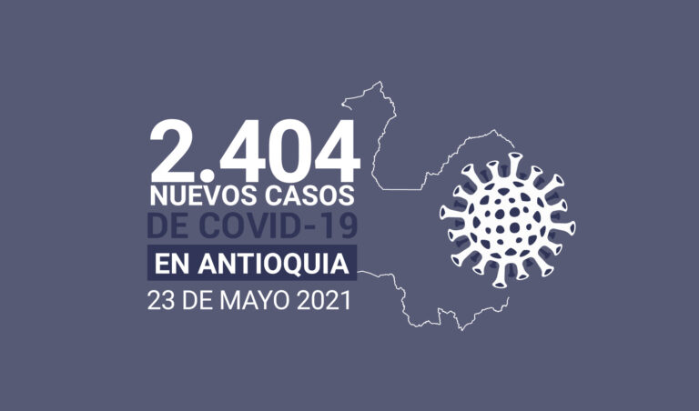 13.902 contagios activos registró Antioquia para el domingo 23 de mayo