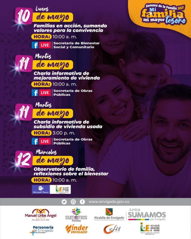 Envigado celebra a la familia durante una semana